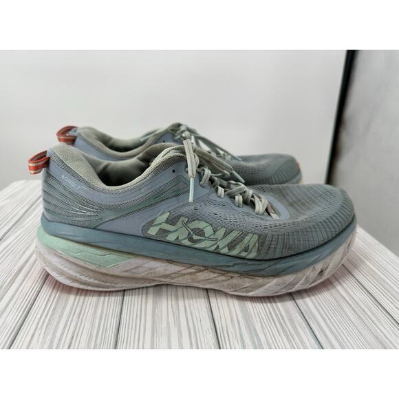 Hoka One One Bondi‎ 7 Blue Fog 1110531 BFBG Women's Size 11D Wide Running Shoes - Picture 1 of 8
